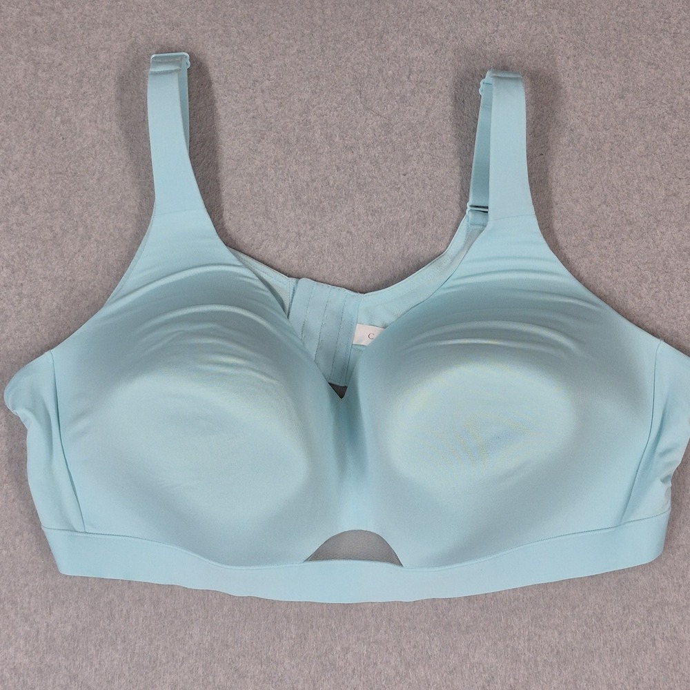Cacique Women Bra 52D Blue Lightly Lined T Shirt Wireless Strap